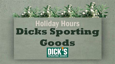 horario dicks|Dick’s Sporting Goods Holiday Hours Open/Closed